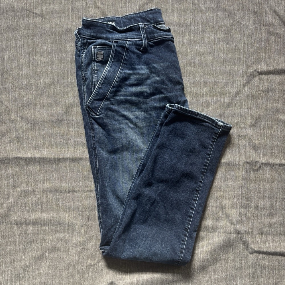 G-Star Raw Blue Wash Slim Fit Denim Jeans - 38x34